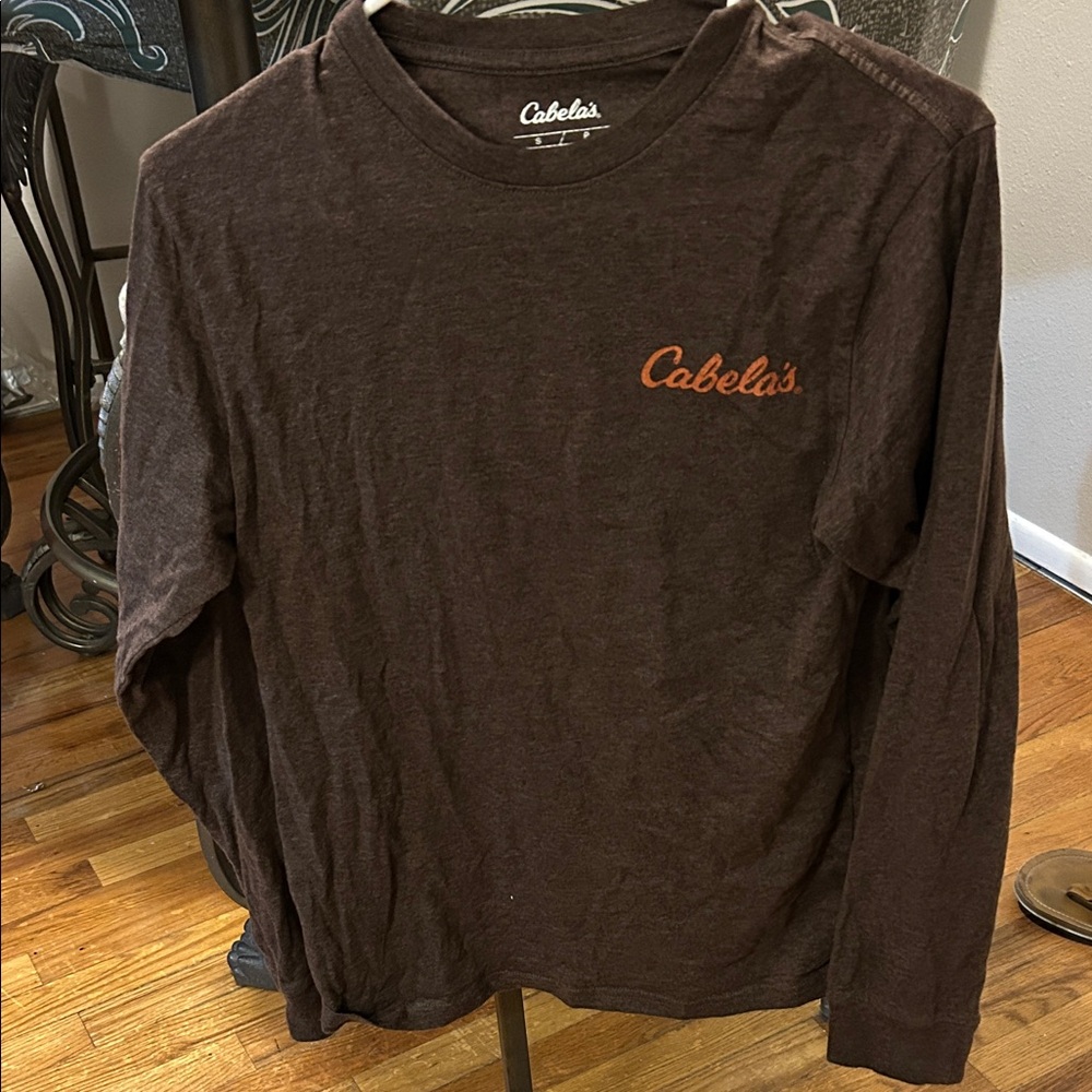 Cabela's Chocolate Brown Long Sleeve Tee